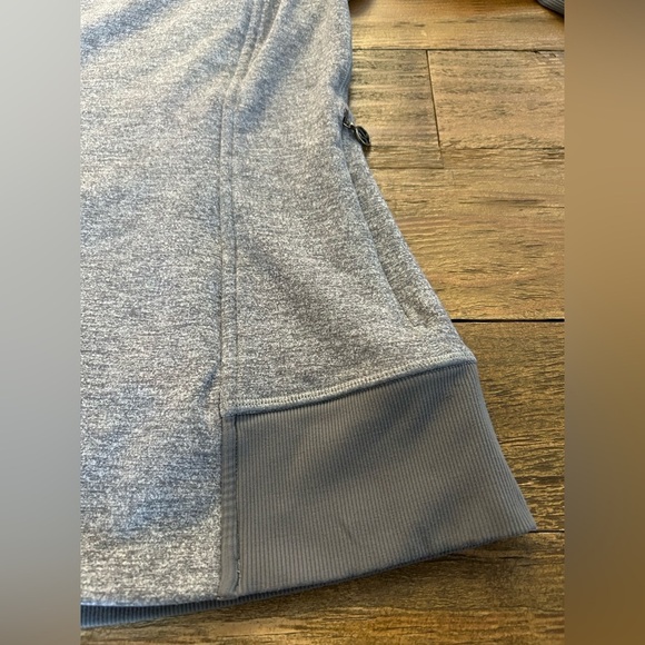 LULULEMON Gray Heathered Bhakti Yoga Flattering Jacket Double Zipper Thumb Hole - Picture 5 of 16